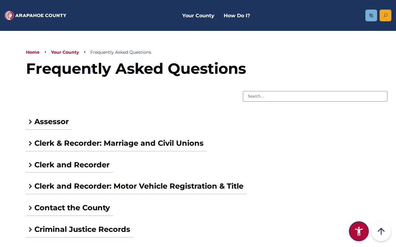 Arapahoe County sheriff records request information