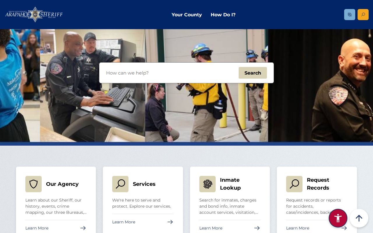 Arapahoe County criminal records sheriff office website